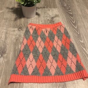 ❄️ Pink plaid dog sweater❄️ SZ M